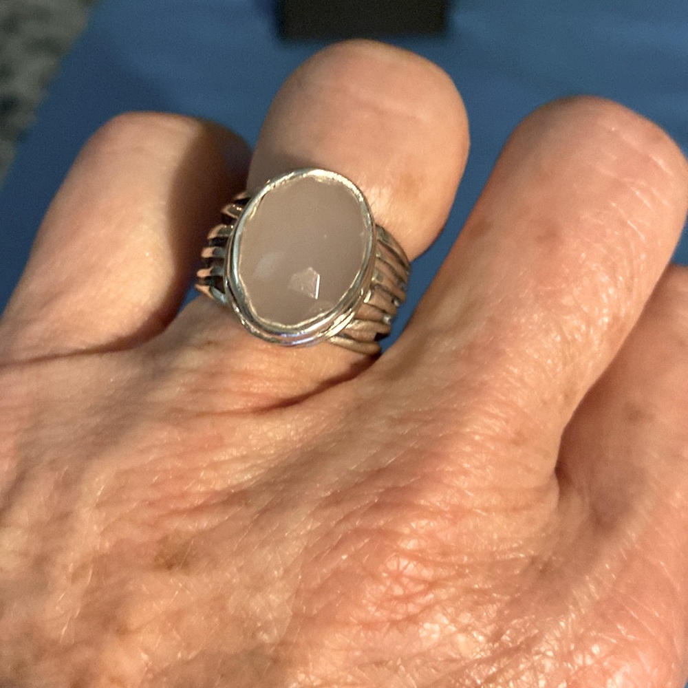 Silpada Pink Quartz Ring